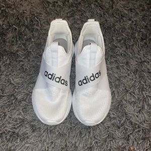 white adidas pure motion adapt shoes / womens 6.5